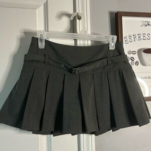 Zara Dark Gray Mini Skort